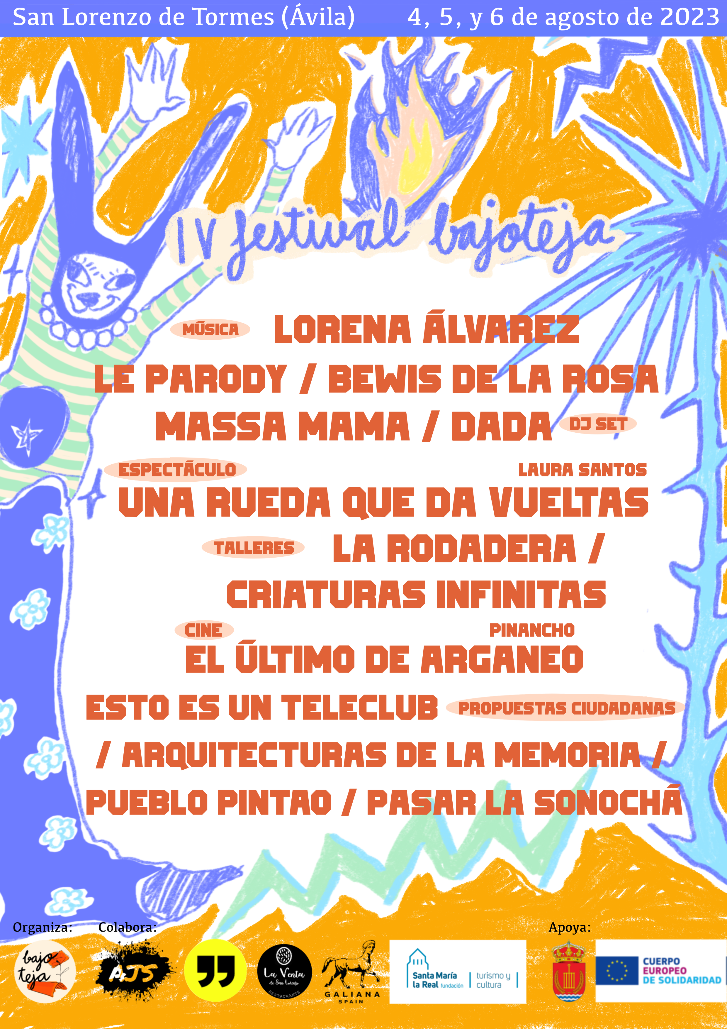 Cartel del Festival Bajoteja 2023